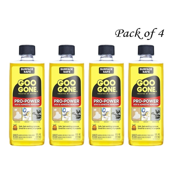 Goo Gone Pro-Power Adhesive Remover - 8 Ounce (Pack of 4)