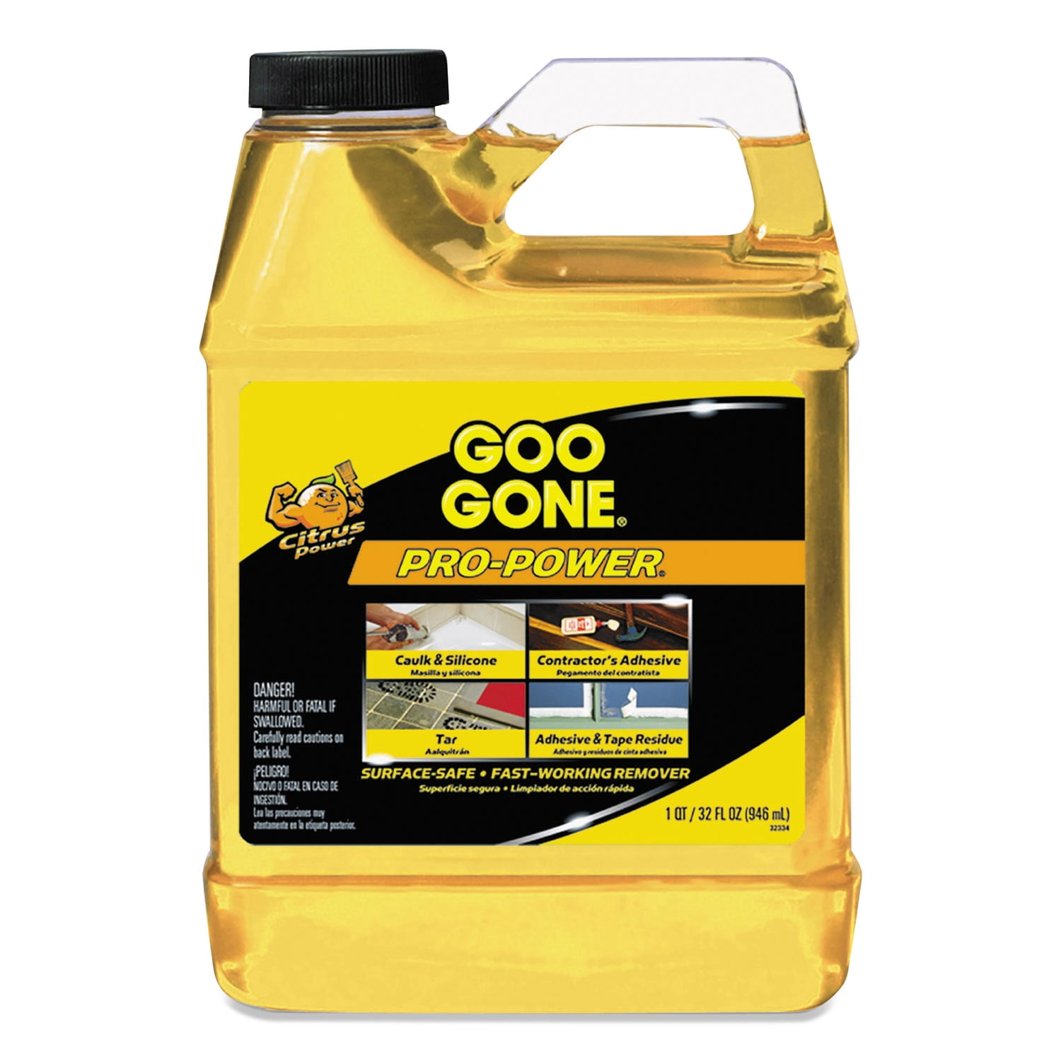 Goo Gone Pro-Power Cleaner Citrus Scent 1 qt Bottle 6/Carton 2112CT