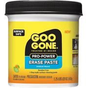 Goo Gone Pro-Power Erase Paste, Cleaning Product for Metal, Countertops, Porcelain, Tile & More, Surface Safe, Removes Gooey Messes, Grease, Adhesives & Rust Stains, Residue Free, 20 Oz.