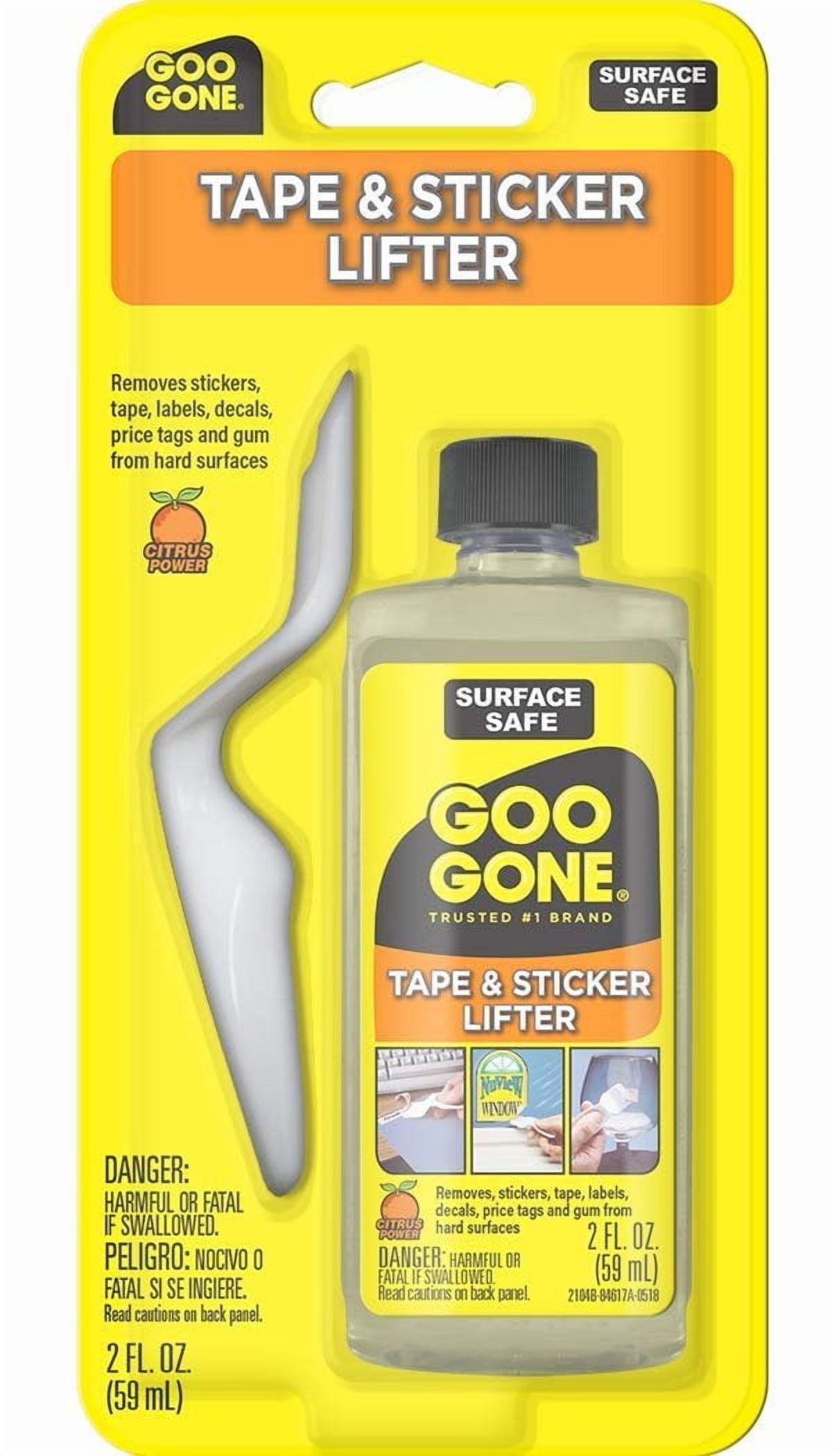 Goo Gone Sticker Lifter - Adhesive & Sticker Remover - 2 Ounce - Citrus Power Removes Stickers Tape Labels Decals Tags and Gum