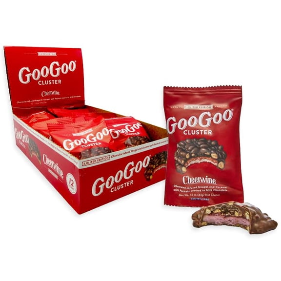 Goo Goo Clusters Cheer wine Candy Bar - 12 Count Case