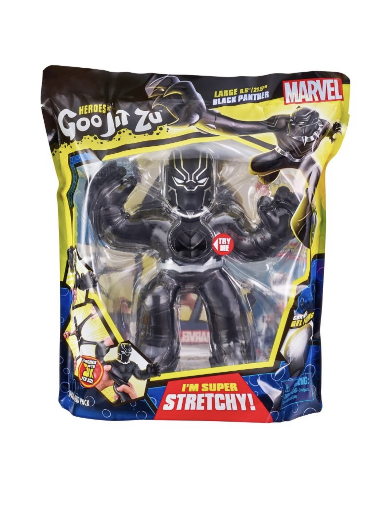 Goo Jit Zu Marvel Supagoo Hero Pack, Black Panther, 8.5 inches