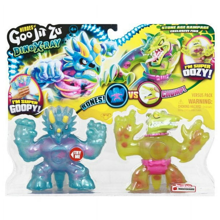 Heroes of Goo Jit Zu Dino X-Ray Tritops vs Shredz - Stone Age