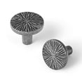 thumbnail image 1 of Goo-Ki 1.3''(33 mm) Dia Luxurious & Sturdy Zinc Alloy Cabinet Knobs,Antique Silver Drawer Pulls Handles for Kitchen,Drawer,Cupboard & Wardrobe,6 Pack, 1 of 10