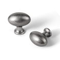 thumbnail image 1 of Goo-Ki 1.4 Inch (35 MM) Oval Antique Silver Drawer Knobs, Modern Zinc Alloy Cabinet Knobs for Dresser,Wardrobe & Cupboard, 6 Packed, 1 of 6