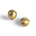 thumbnail image 1 of Goo-Ki 1 Inch(25mm) Diamenter Brushed Brass Cabinet Knobs, Zinc Alloy Minimalist Style Drawer Knobs for Dresser,Wardrobe,Cupboard, 6 Pack, 1 of 7