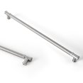 thumbnail image 1 of Goo-Ki 12.6"(320mm) Hole Center Knurled Satin Nickel Kitchen Cabinet Handles, Closet Classic Zinc Alloy Cabinet Pulls Dresser Handles for Bedroom, 6 Pack, 1 of 9