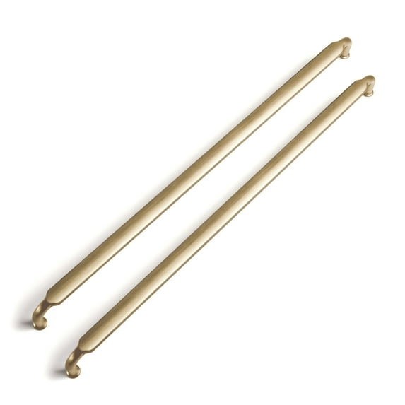 Goo-Ki 12.6" Hole Center Champagne Bronze Kitchen Cabinet Handles, Closet Classic Zinc Alloy Drawer Pulls Dresser Hardware for Bedroom, 6 Pack