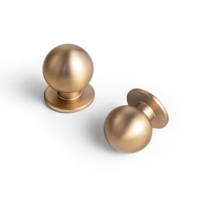 Goo-Ki 12 Pack 0.98" Hole Center Champagne Bronze Cabinet Drawer Knobs, Zinc Alloy Cabinet Handles with Flower Design for Bar Cupboard Closet Wardrobe