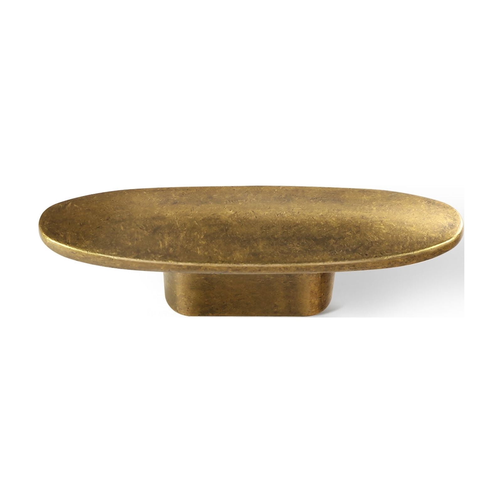 Goo-Ki 12 Pack 2.2" Full Length Single Hole Antique Brass Cabinet Drawer Knobs, Retro Vintage Bronze Zinc Alloy Cabinet Pull Kitchen Hardware for Dresser Cupboard Wardrobe