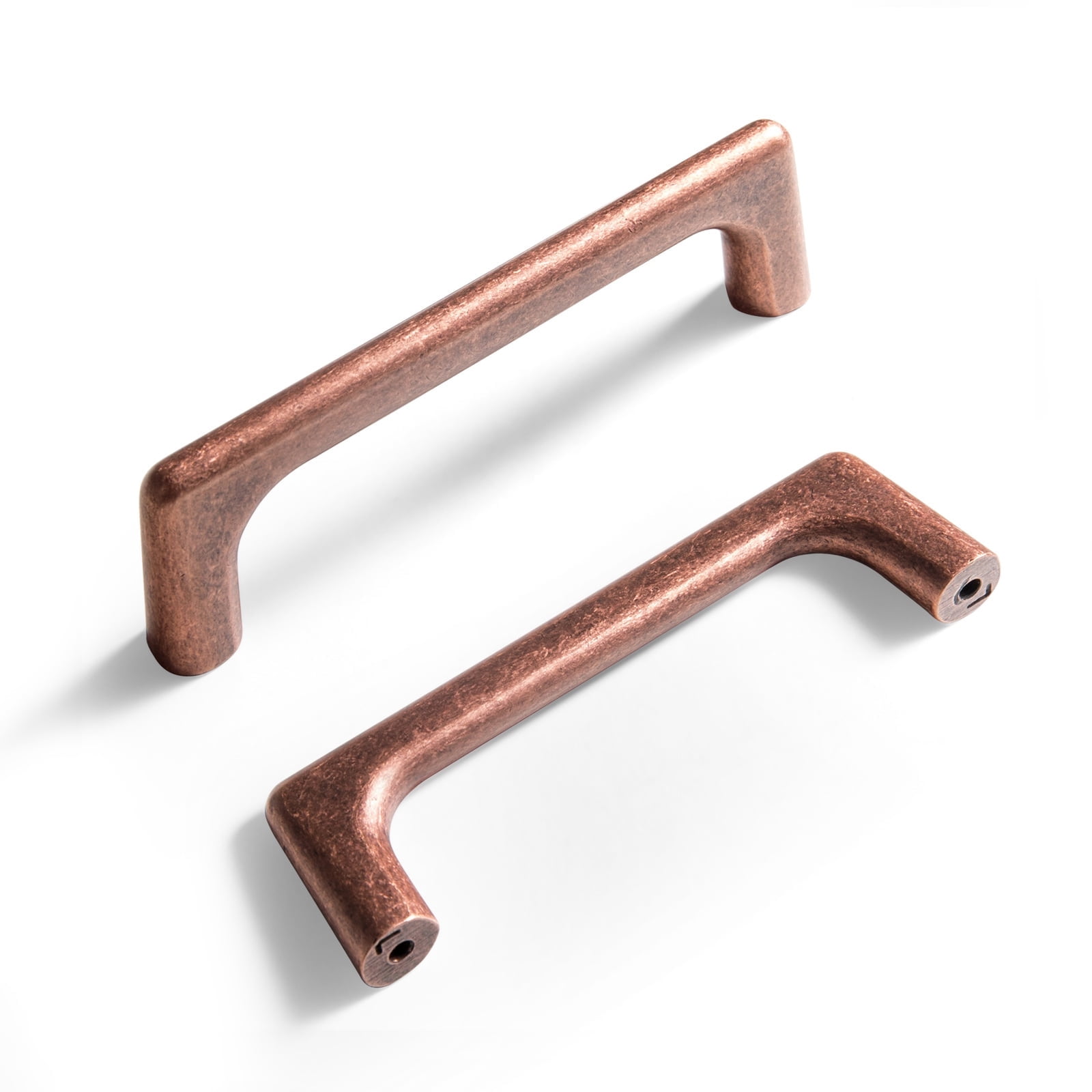 Goo-Ki 12 Pack 3''(76mm) Hole Center Antique Copper Cabinet Pulls, Zinc Alloy Minimalist Style Cabinet Handles for Drawer,Dresser,Cupboard Wardrobe Cabinet