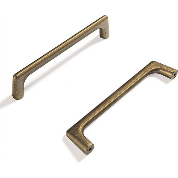 Goo-Ki 12 Pack 3"(76mm) Hole Center Cabinet Pulls Antique Brass Cabinet Handle Retro Drawer Handle Wardrobe Cabinet Hardware