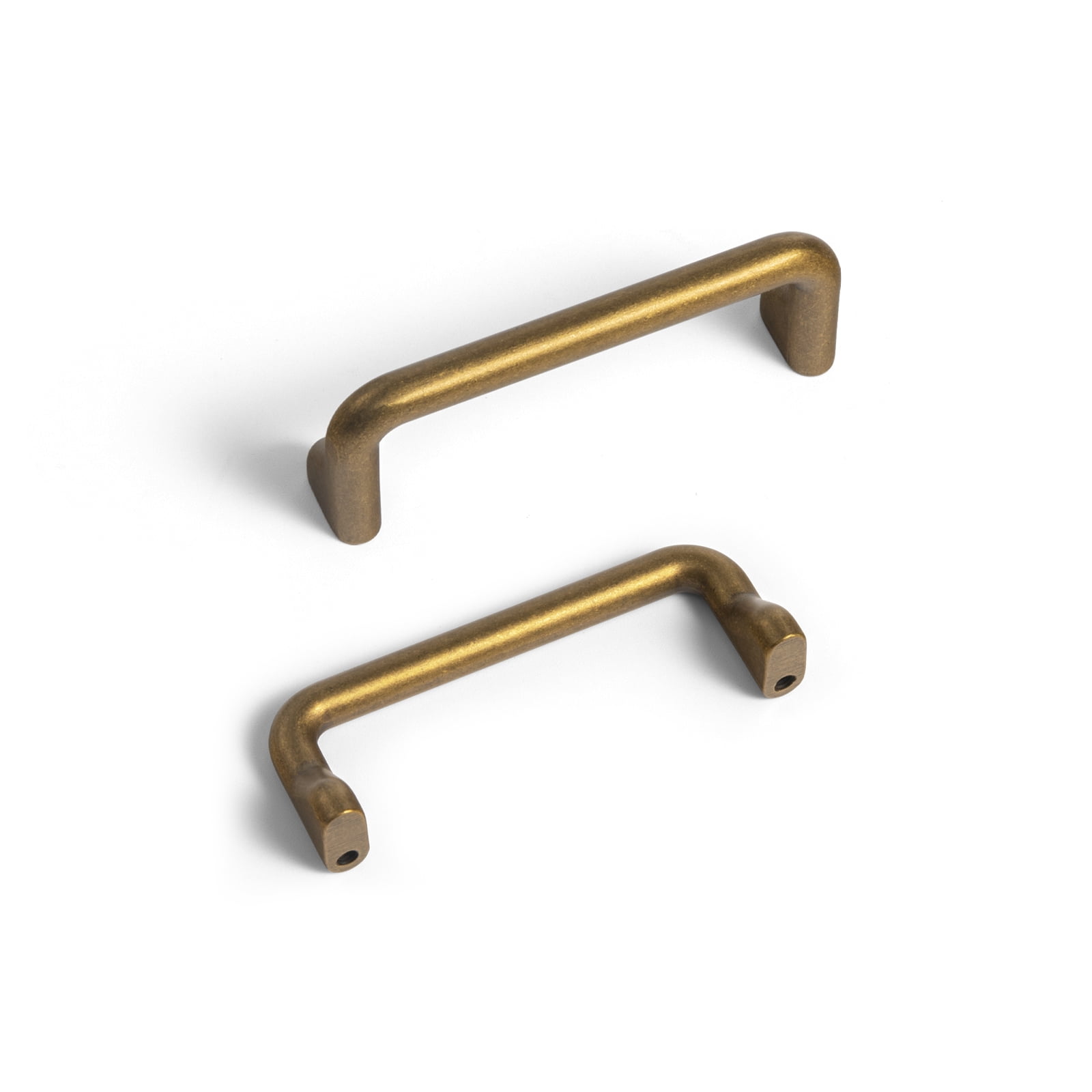 Goo-Ki 12 Pack 3.8''(96 MM) Hole Centers Antique Brass Cabinet Pulls, Zinc Alloy Cabinet Handles Drawer Pulls for Dresser, Cupboard