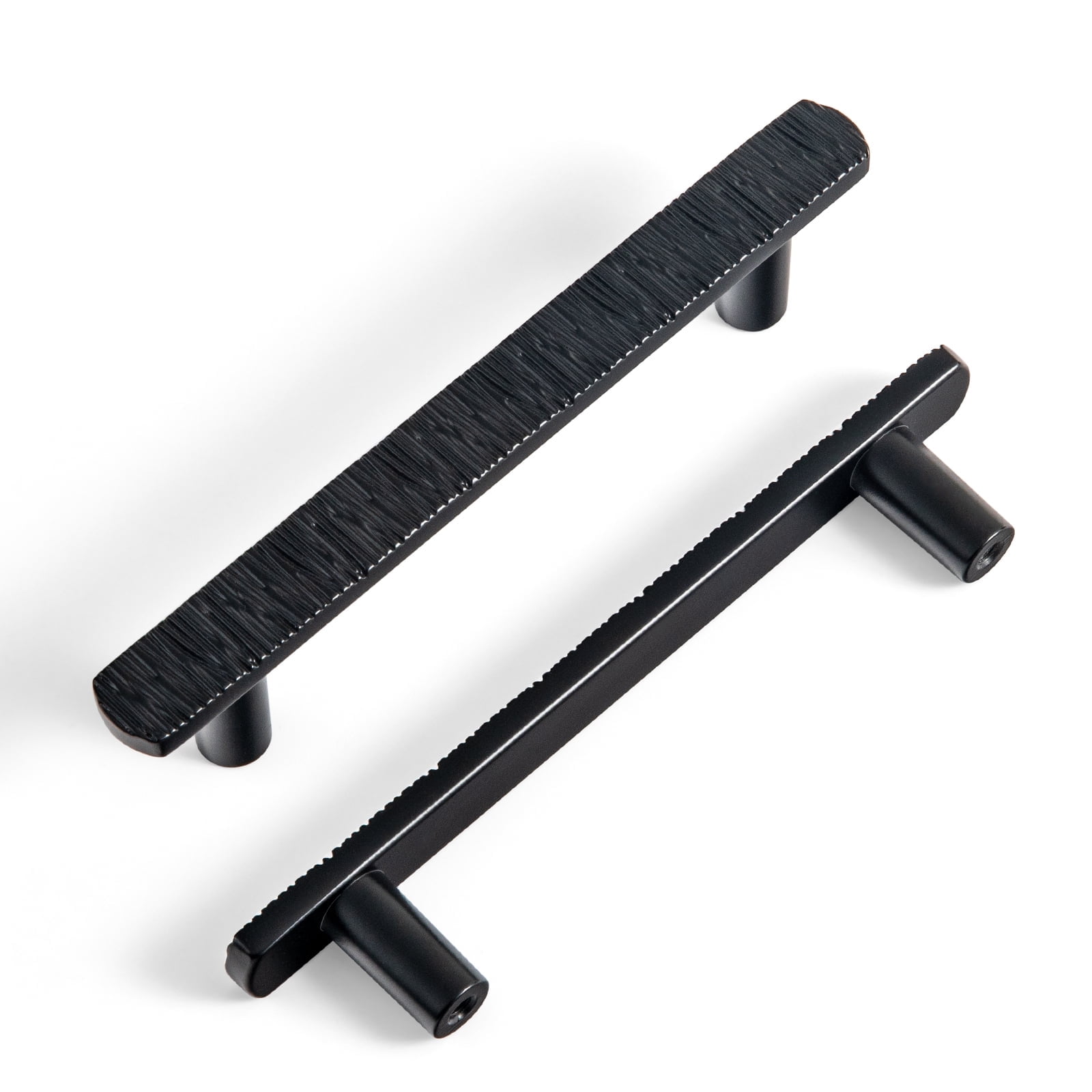 Goo-Ki 12 Pack 3.8''(96 mm) Hole Centers Luxurious & Sturdy Zinc Alloy Cabinet Handls, Matte Black Cabinet Pulls for Kitchen,Drawer,Cupboard & Wardrobe