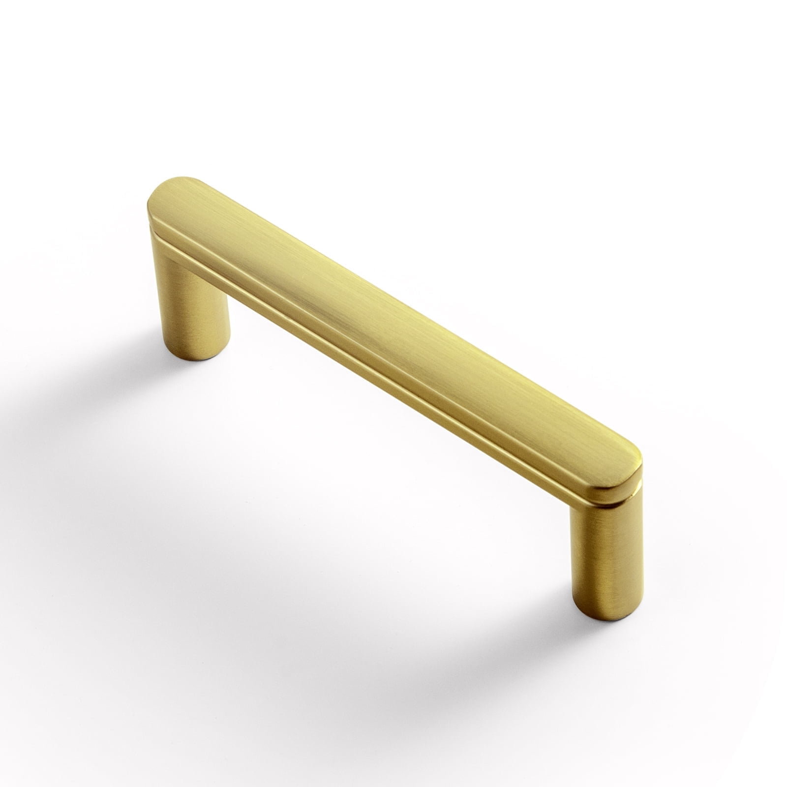 Goo-Ki 12 Pack 3'' Hole Center Brushed Brass Cabinet Pulls, Vintage Drawer Handles Closet Classic Retro Kitchen Hardware for Bedroom