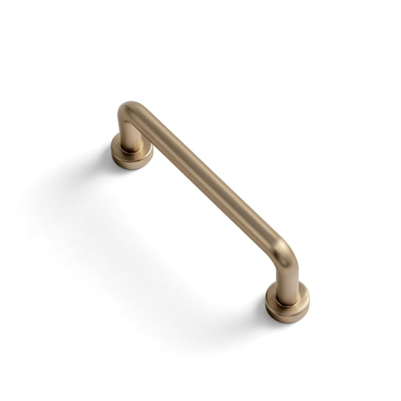 Goo-Ki 12 Pack 3" Hole Center Champagne Bronze Kitchen Cabinet Handles, Modern Zinc Alloy Kitchen Drawer Pulls Dresser Hardware for Bedroom