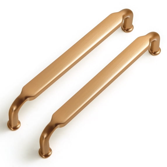 Goo-Ki 12 Pack 5" Hole Center Dark Champagne Bronze Kitchen Cabinet Handles, Closet Classic Zinc Alloy Drawer Pulls Dresser Hardware for Bedroom