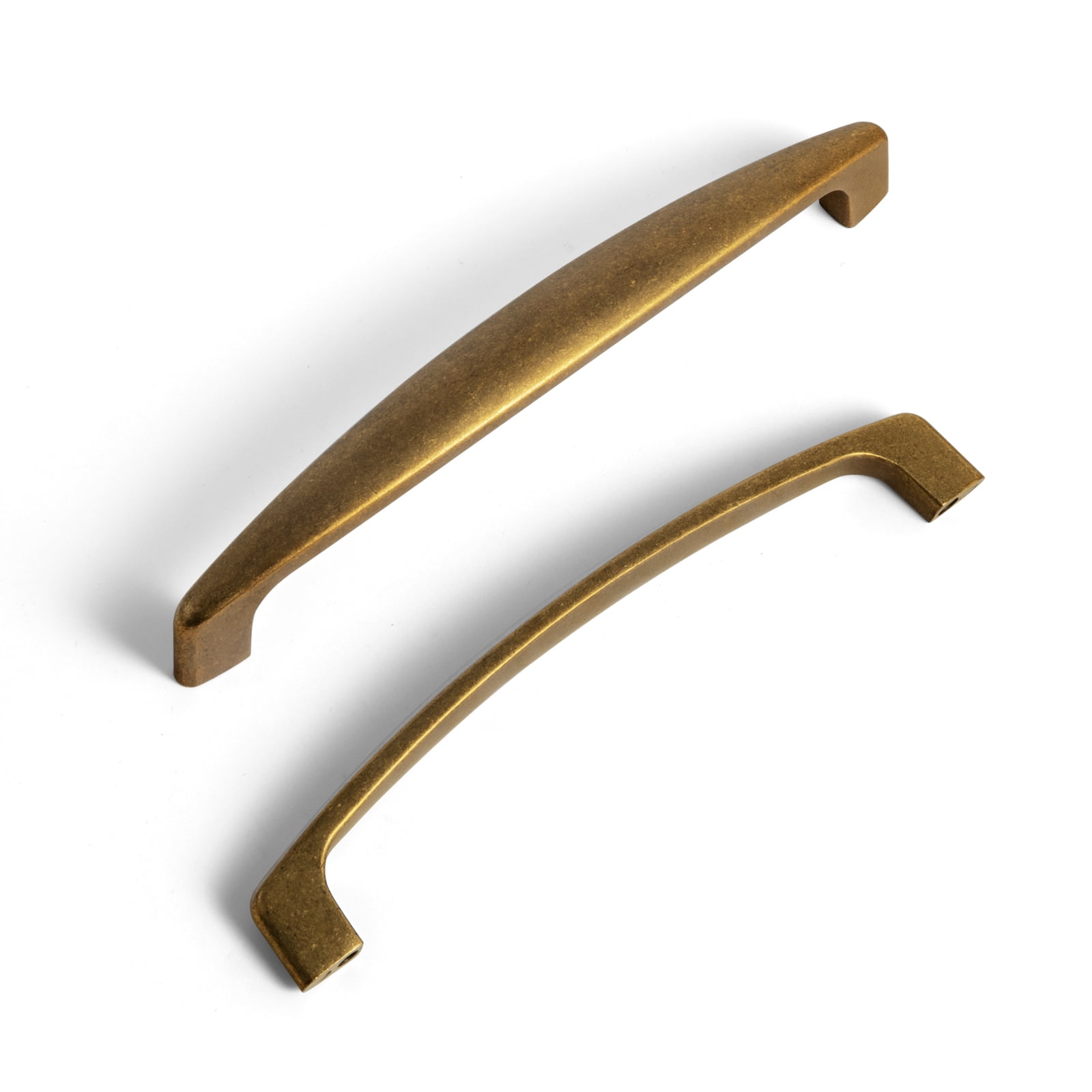 Goo-Ki 12 Pack 5 Inches Center to Center Antique Brass Cabinet Pulls, Zinc Alloy Drawer Cabinet Handles for Bar Cupboard Closet Wardrobe