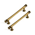 thumbnail image 1 of Goo-Ki 12 Pack 7.6"(192mm) Hole Center Antique Brass Kitchen Cabinet Handles, Closet Classic Zinc Alloy Cabinet Pulls Dresser Handles for Bedroom,Drawer,Cupboard & Wardrobe, 1 of 9
