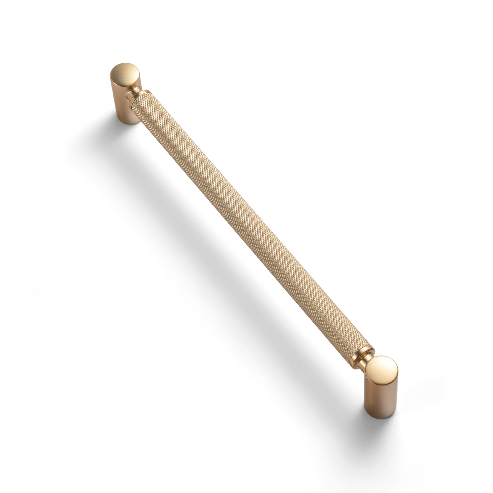Goo-Ki 12 Pack 7.6''(192mm) Hole Center Champagne Bronze Cabinet Pulls, Zinc Alloy Knurled Grip Cabinet Handles for Drawer,Dresser,Cupboard Wardrobe Cabinet