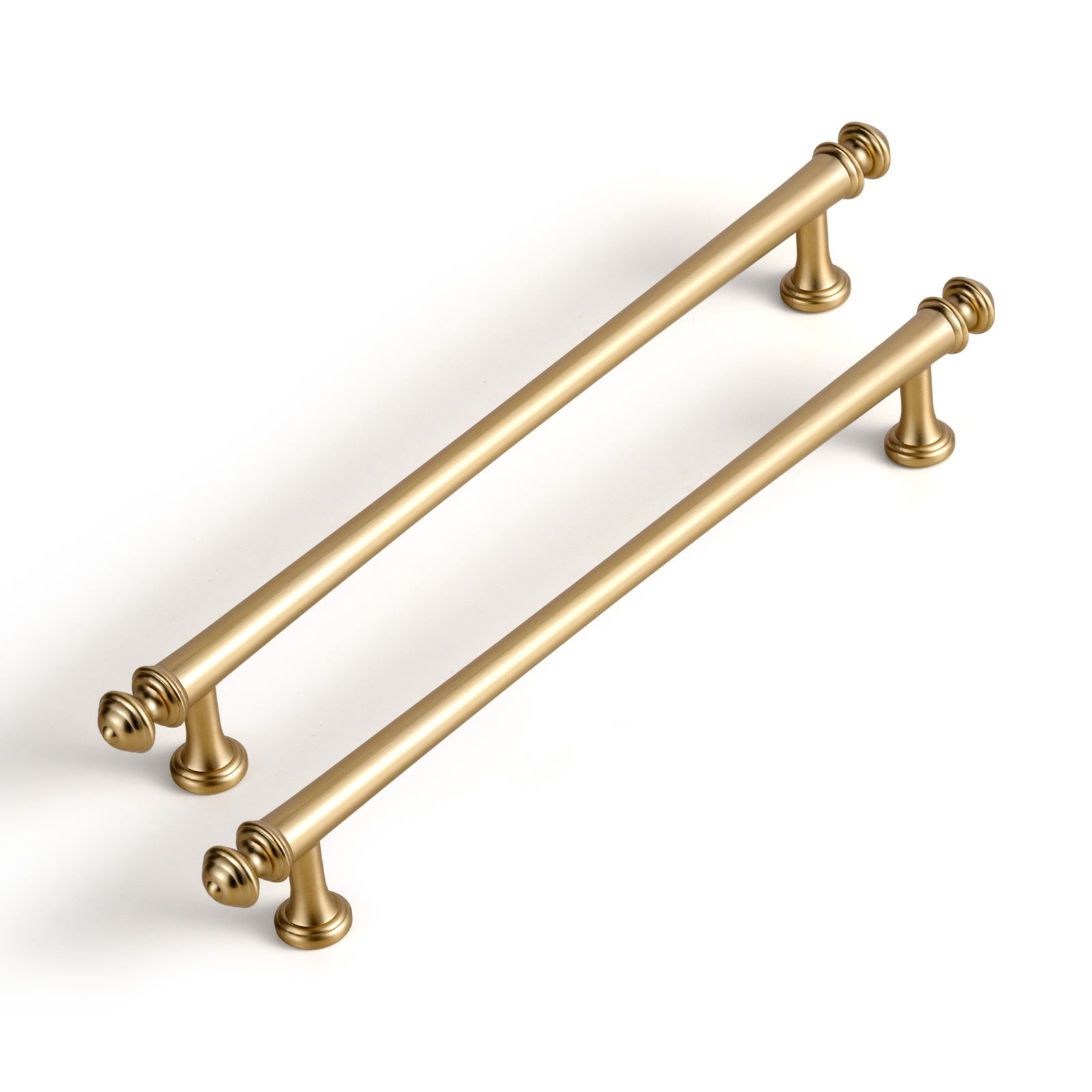 Goo-Ki 12 Pack 7.6"(192mm) Hole Center Champagne Bronze Kitchen Cabinet Handles, Closet Classic Zinc Alloy Cabinet Pulls Dresser Handles for Bedroom,Drawer,Cupboard & Wardrobe