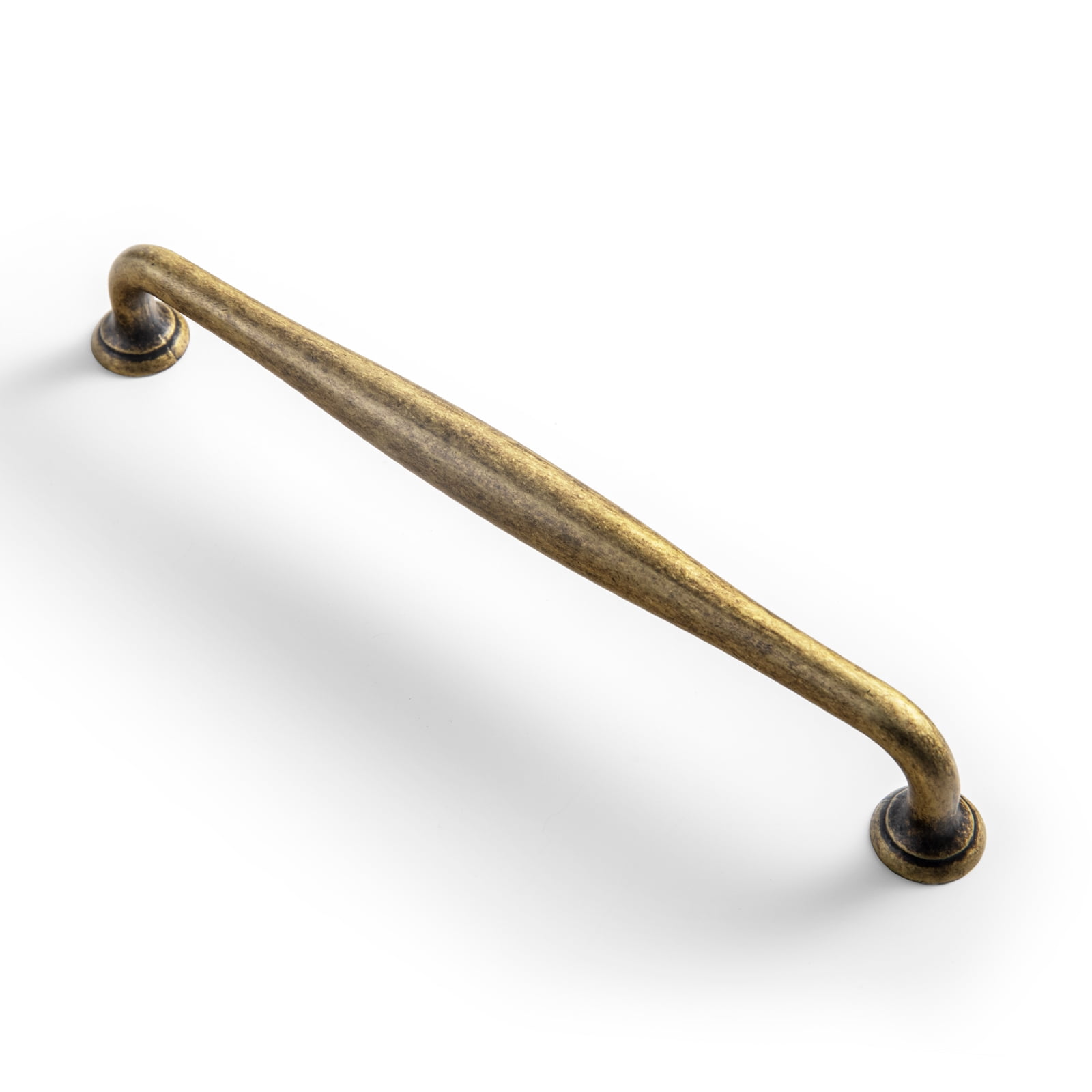 Goo-Ki 12 Pack 7.6'' Center to Center Vintage Antique Brass Cabinet Pulls, Sleek Zinc Alloy Cabinet Handles for Classic Furniture Drawer Hardware