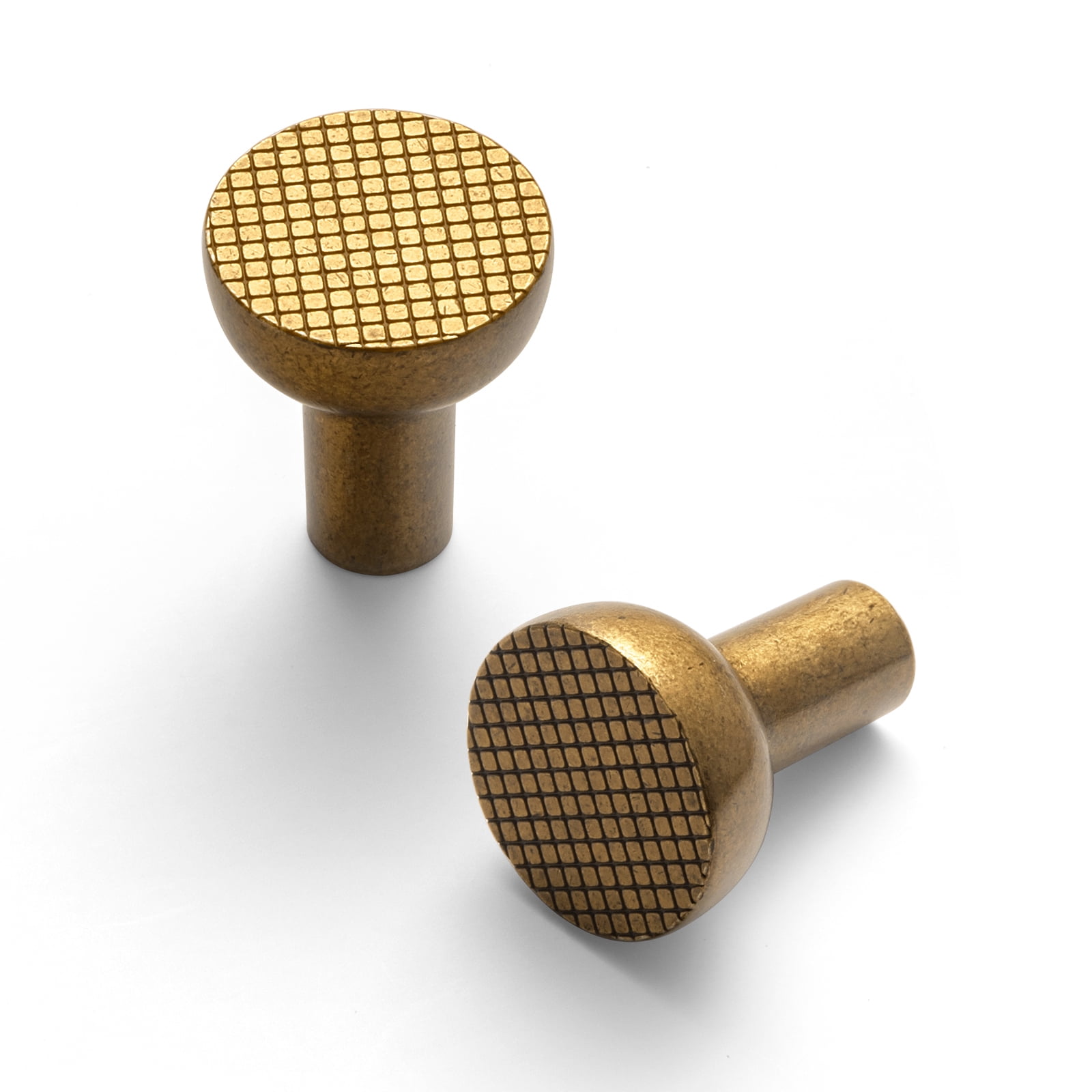 Goo-Ki 12 Pack Antique Brass Cabinet Drawer Knobs, Zinc Alloy Cabinet Handles Hardware for Dresser,Wardrobe,Cupboard (2057)