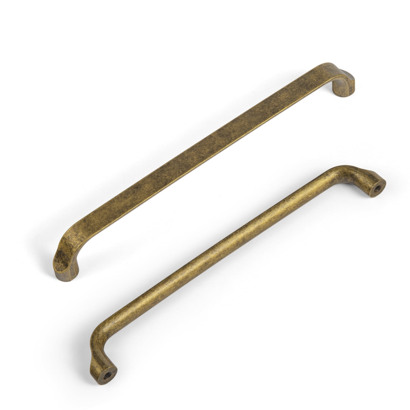 Goo-Ki 12 Pack Antique Brass Cabinet Handles of 7.6''(192mm) Hole Center, Zinc Alloy Cabinet Pulls for Drawer,Dresser,Cupboard Wardrobe, (23856)