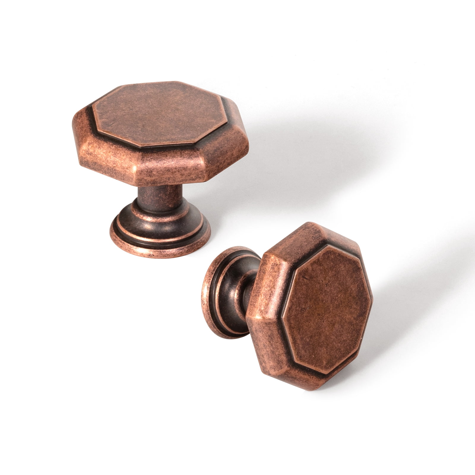 Goo-Ki 12 Pack Antique Copper Cabinet Drawer Knobs, Zinc Alloy Cabinet Handles Hardware for Dresser,Wardrobe,Cupboard (2057)