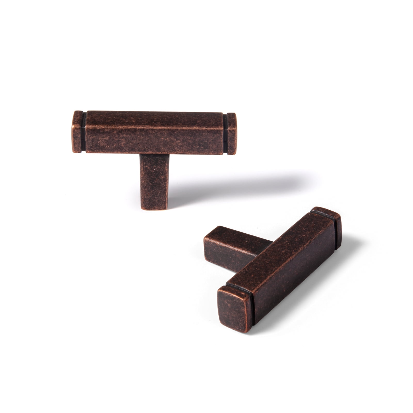 Goo-Ki 12-Pack Antique Oil Rubbed Bronze Kitchen Cabinet Knobs,Zinc Alloy Drawer Knobs Dresser Pulls, Single Hole Drawer Furniture Knobs for Dresser Drawers