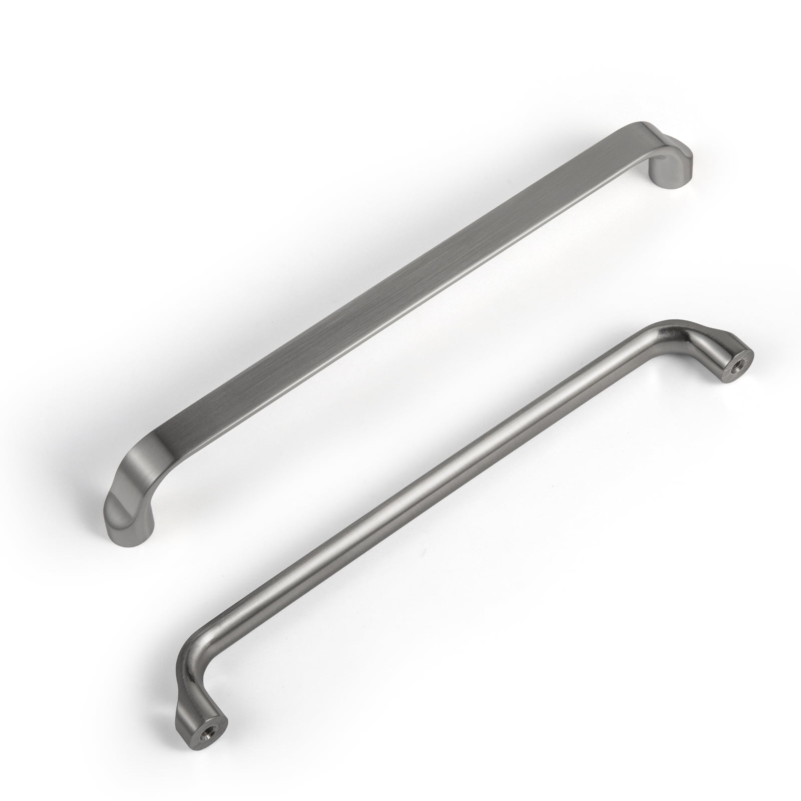 Goo-Ki 12 Pack Brushed Nickel Cabinet Handles of 7.6''(192mm) Hole Center, Zinc Alloy Cabinet Pulls for Drawer,Dresser,Cupboard Wardrobe, (23856)