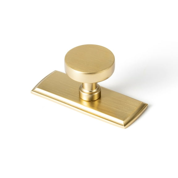 Goo-Ki 12 Pack Champagne Bronze Cabinet Drawer Knobs with Backplate, Vintage Retro Brass Knobs Small Single Hole Pull Kitchen Hardware for,Dresser,Cupboard,Wardrobe