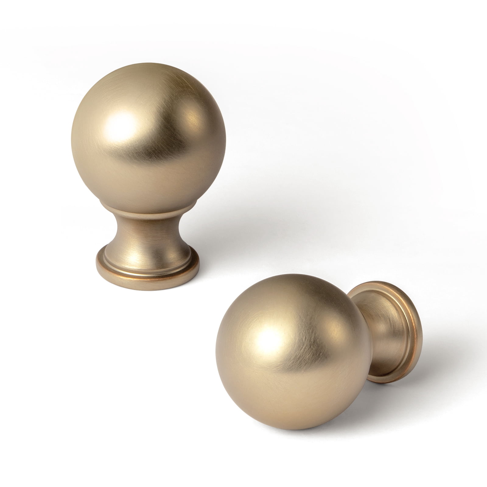 Goo-Ki 12 Pack Champagne Bronze Cabinet Drawer Knobs, Zinc Alloy 1.14" Dia Cabinet Handles for Bar Cupboard Closet Wardrobe