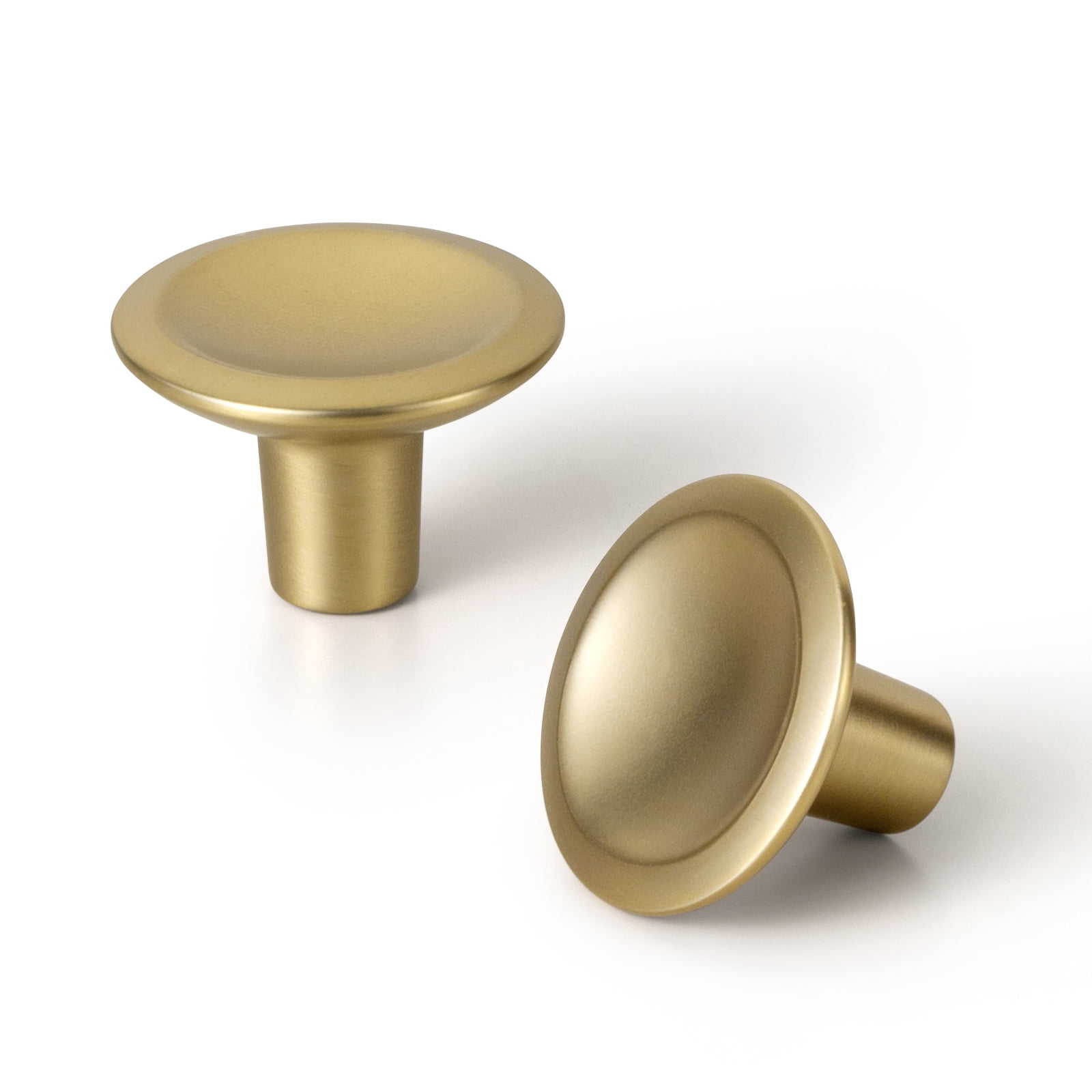 Goo-Ki 12 Pack Champagne Bronze Cabinet Drawer Knobs, Zinc Alloy Cabinet Handles 1''Diameter for Dresser,Wardrobe,Cupboard
