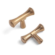Goo-Ki 12 Pack Champagne Bronze Cabinet Drawer Knobs, Zinc Alloy Cabinet Handles Hardware for Dresser,Wardrobe, Cupboard