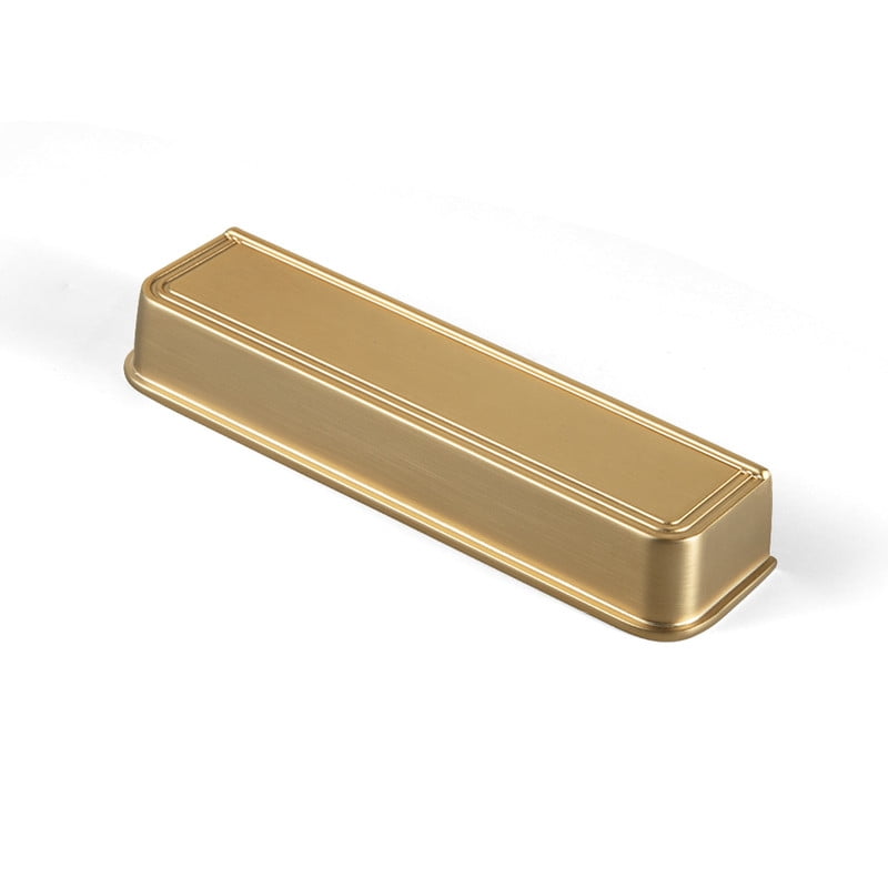 Goo-Ki 12 Pack Champagne Bronze Cabinet Handles of 5''(128mm) Hole Center, Zinc Alloy Cabinet Pulls for Drawer,Dresser,Cupboard Wardrobe