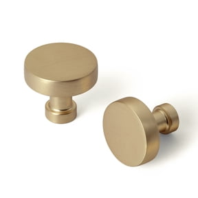 Goo-Ki 12 Pack Champagne Bronze Cabinet Knob Drawer Knobs, Solid Zinc Alloy Vintage Bronze Retro Single Hole Drawer Knobs Kitchen Hardware for Closet,Wardrobe,Dresser,Cupboard