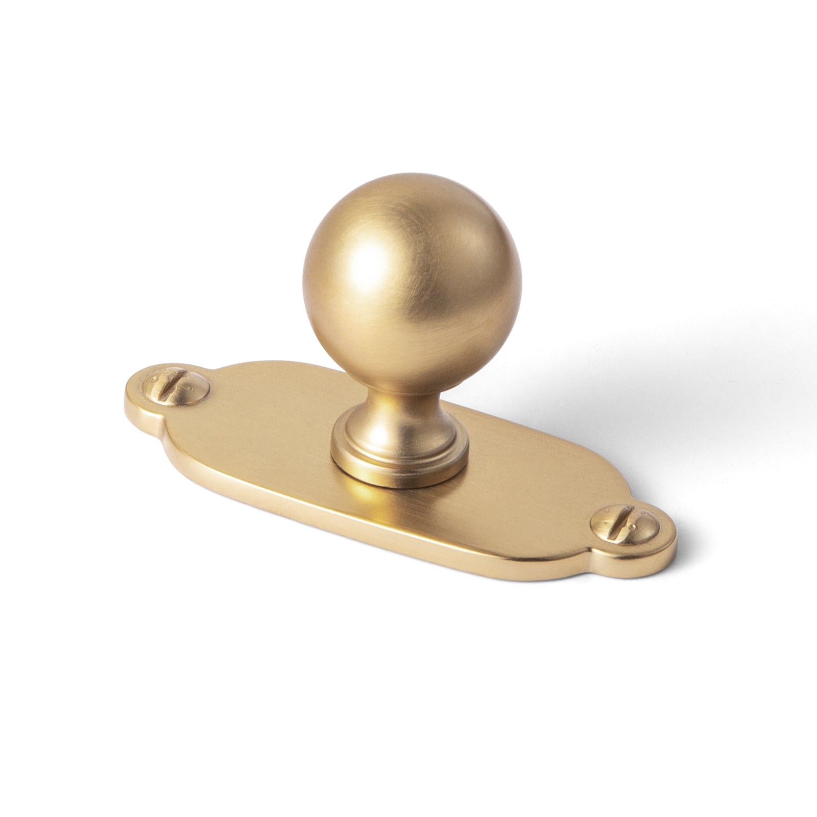 Goo-Ki 12 Pack Champagne Bronze Cabinet Knobs with Backplate for Drawer Cupboard, 0.94" Dia Drawer Knob Handle Zinc Alloy Hardware