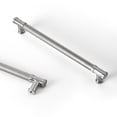 thumbnail image 1 of Goo-Ki 12 Pack Knurled Satin Nickel Zinc Alloy Kitchen Cabinet Handles, Closet Classic 7.6"(192mm) Hole Center Cabinet Pulls Dresser Handles for Bedroom, 1 of 9