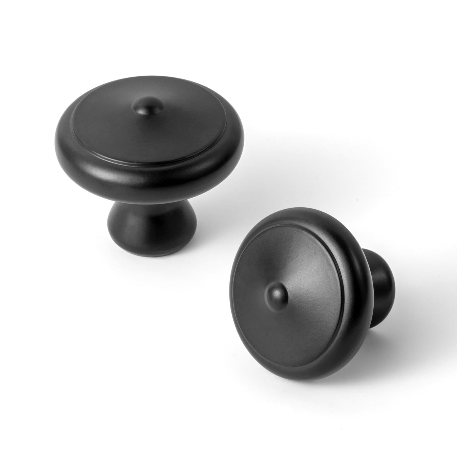 Goo-Ki 12 Pack Matte Black Cabinet Drawer Knobs, Zinc Alloy Cabinet Handles Hardware for Dresser,Wardrobe,Cupboard (2057)