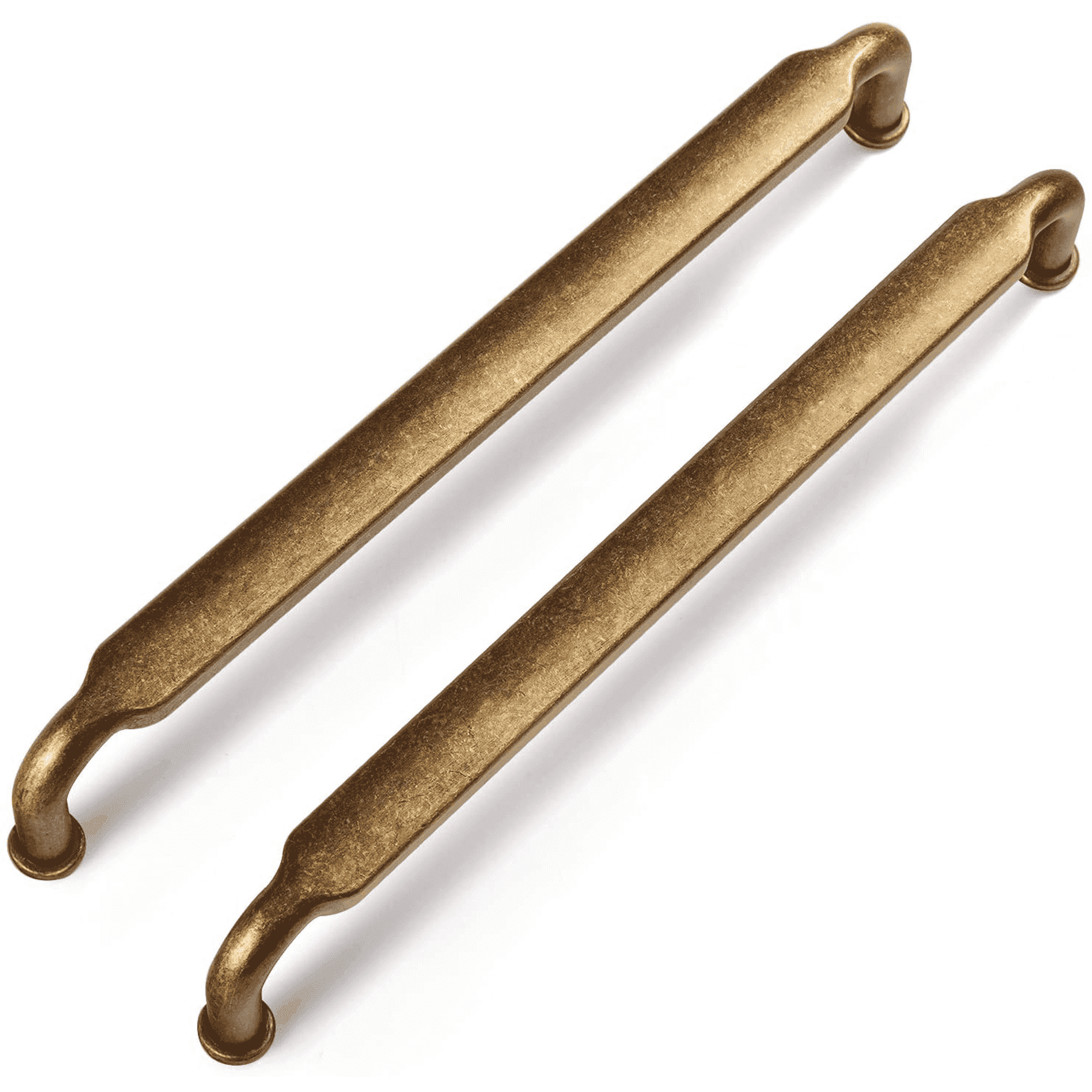 Goo-Ki 12Pcs 7.6'' Hole center Vintage Pull Handles for Chest of Drawers Kitchen Distressed Antique Brass Cabinet Pulls for Cupboard Cabinet Wardrobes