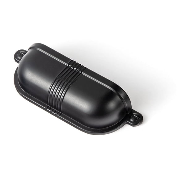 Goo-Ki 2.5''(64 MM) Hole Centers Matte Black Cabinet Handles, Luxury Zinc Alloy Cabinet Cup Pulls for Dresser,Drawer,and Cupboard, 6 Pack