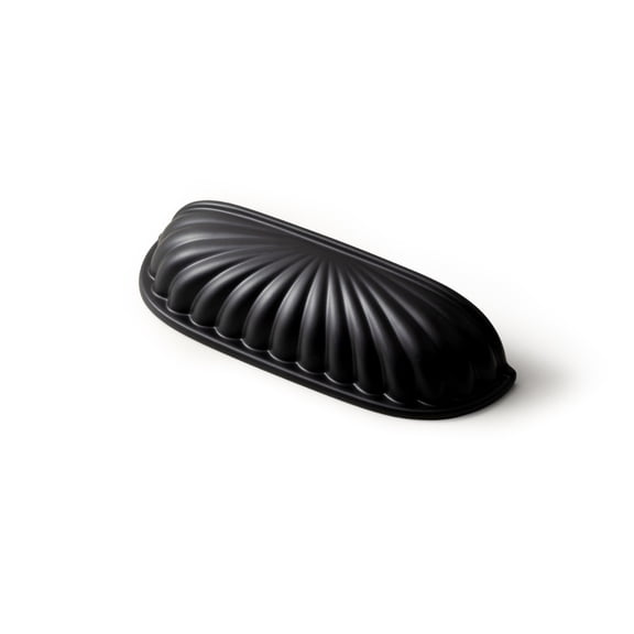 Goo-Ki 2.5"(64mm) Hole Center Matte Black Kitchen Cabinet Handles, Closet Classic Zinc Alloy Din Cup Cabinet Pulls Dresser Handles for Bedroom, 6 Pack