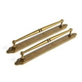 thumbnail image 1 of Goo-Ki 2 Pack Antique Brass Cabinet Pulls with Backplate, 7.6"(192mm) Hole Center Zinc Alloy Cabinet Dresser Handles for Bar Cupboard Closet Wardrobe (G023), 1 of 2