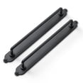 thumbnail image 1 of Goo-Ki 2 Pack Matte Black Cabinet Pulls with Backplate, 7.6"(192mm) Hole Center Zinc Alloy Cabinet Dresser Handles for Bar Cupboard Closet Wardrobe (G013), 1 of 6