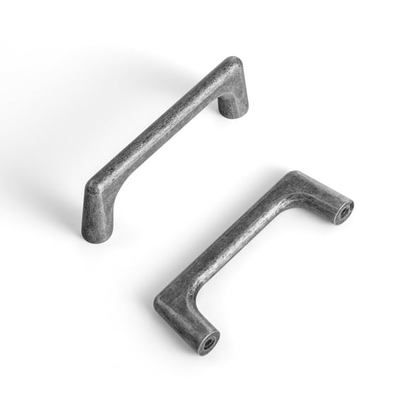 Goo-Ki 3''(76mm) Hole Center Weathered Nickel Cabinet Pulls, Zinc Alloy Minimalist Style Cabinet Handles for Drawer,Dresser,Cupboard Wardrobe Cabinet,6 Pack