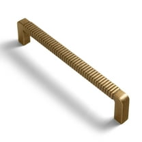 Goo-Ki 5''(128 MM) Hole Centers Antique Brass Cabinet Pulls, Zinc Alloy Cabinet Handles Drawer Pulls for Dresser and Cupboard, 6 Pack