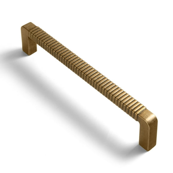 Goo-Ki 5''(128 MM) Hole Centers Antique Brass Cabinet Pulls, Zinc Alloy Cabinet Handles Drawer Pulls for Dresser and Cupboard, 6 Pack