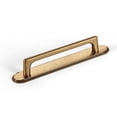 thumbnail image 1 of Goo-Ki 5''(128MM) Hole Centers Antique Brass Cabinet Pulls with Backplate, Zinc Alloy Kitchen Cabinet Handle for Dresser,Wardrobe,Cupboard, 2 Pack, 1 of 7