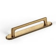 thumbnail image 1 of Goo-Ki 5''(128MM) Hole Centers Antique Brass Cabinet Pulls with Backplate, Zinc Alloy Kitchen Cabinet Handle for Dresser,Wardrobe,Cupboard, 4 Pack, 1 of 7